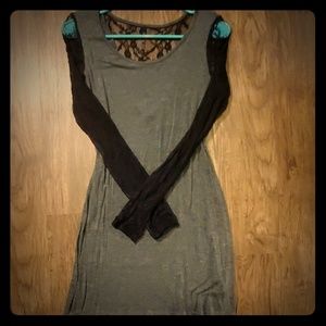 SALE - Chloe K - Mini dress with black lace